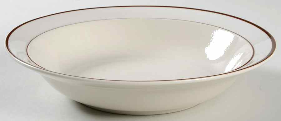 Bavarian Brown Rim Soup Bowl by Japan-1
