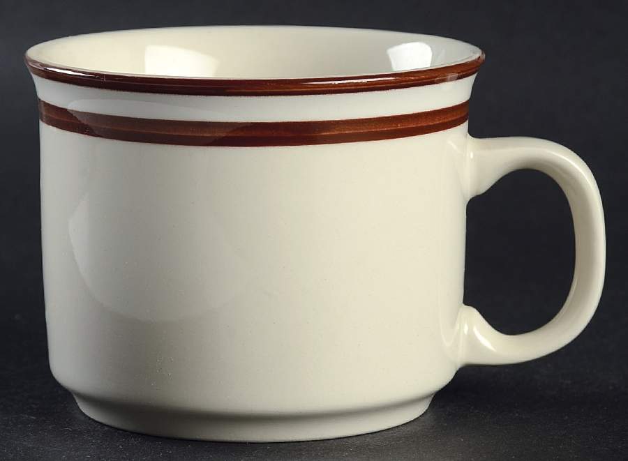 Bavarian Brown Flat Cup by Japan-1