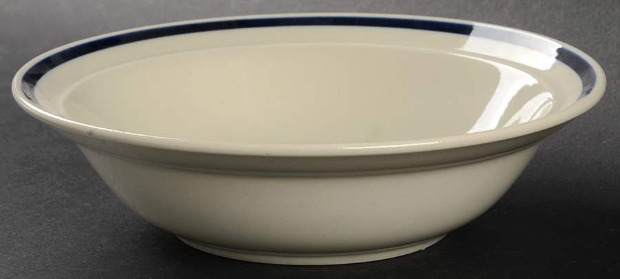 Blue Buttons Rim Cereal Bowl by Japan-1