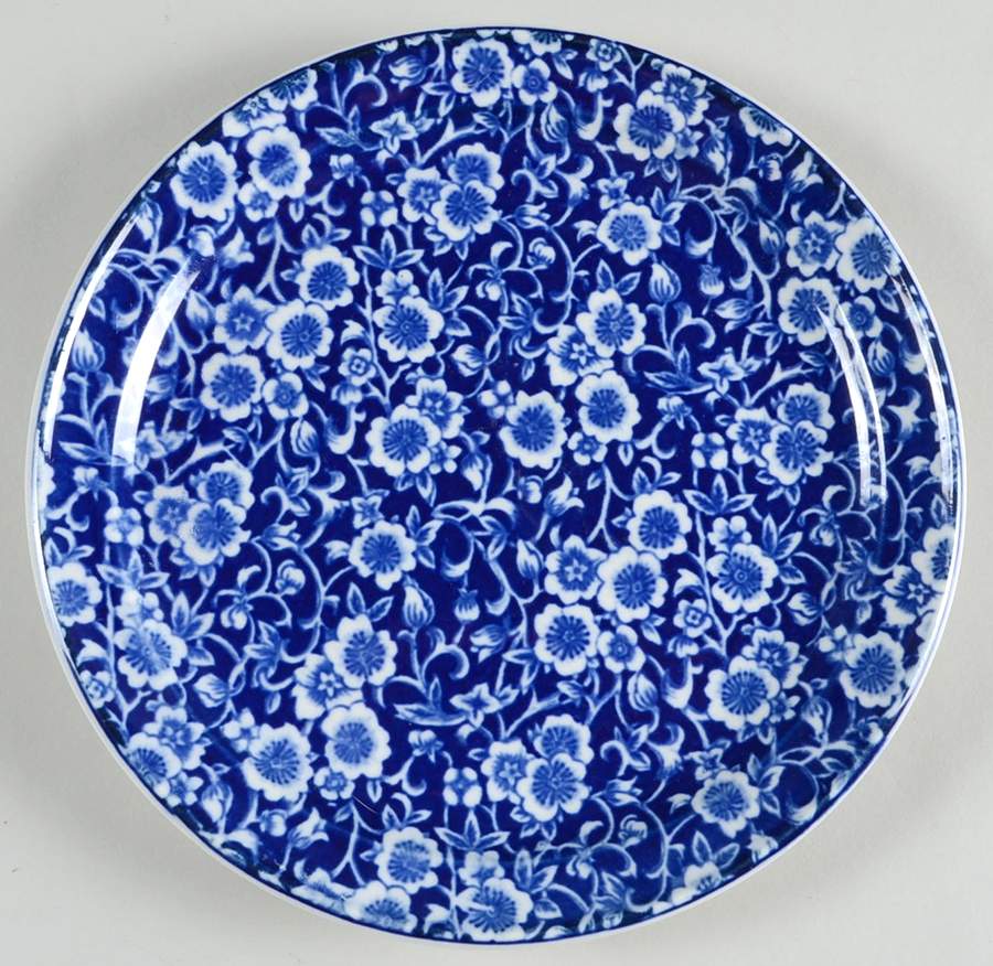 Blue Calico Salad Plate by Nagoya Shokai-1