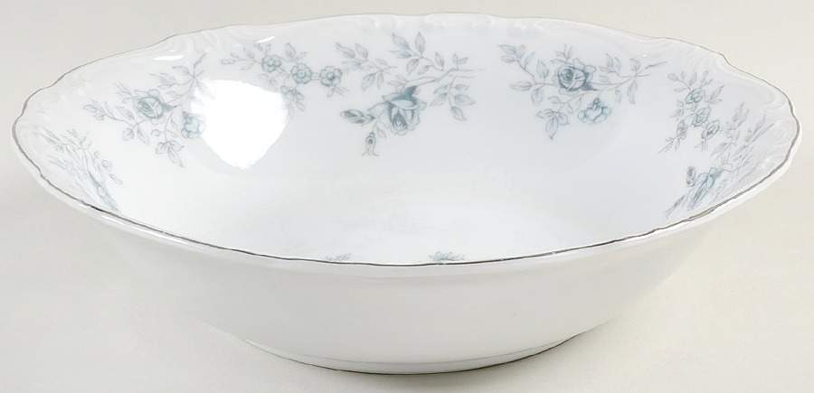 Blue Dawn (Platinum Trim) 9" Round Vegetable Bowl by Japan-1