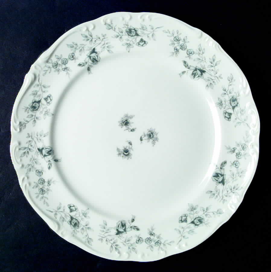 Blue Dawn (Platinum Trim) Dinner Plate by Japan-1