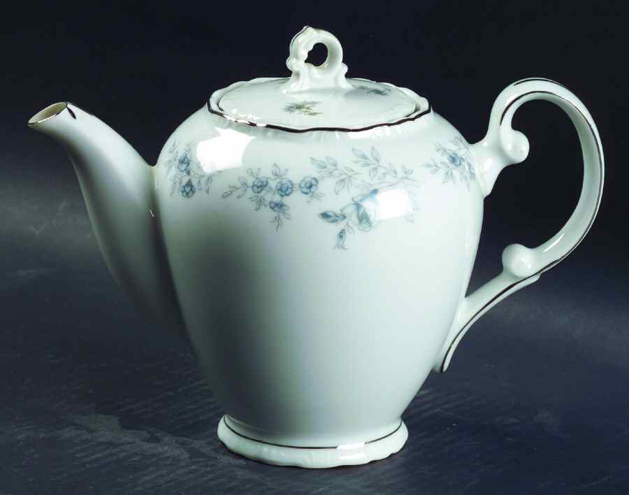 Blue Dawn (Platinum Trim) Teapot & Lid by Japan-1