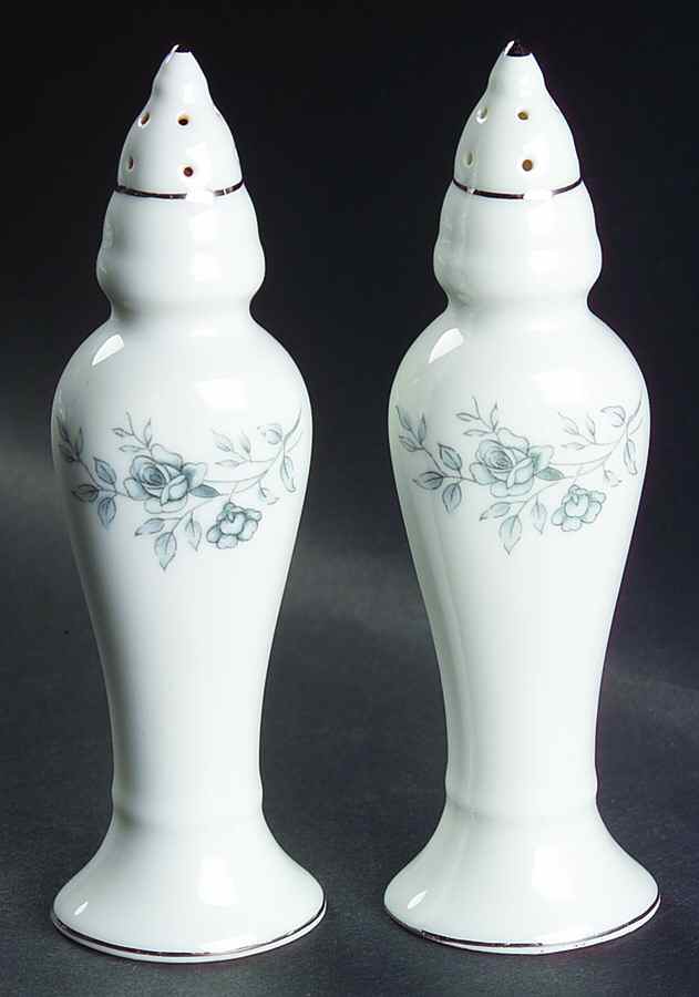 Blue Dawn (Platinum Trim) Salt & Pepper Set by Japan-1