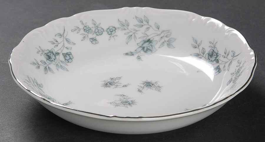 Blue Dawn (Platinum Trim) Fruit/Dessert (Sauce) Bowl by Japan-1