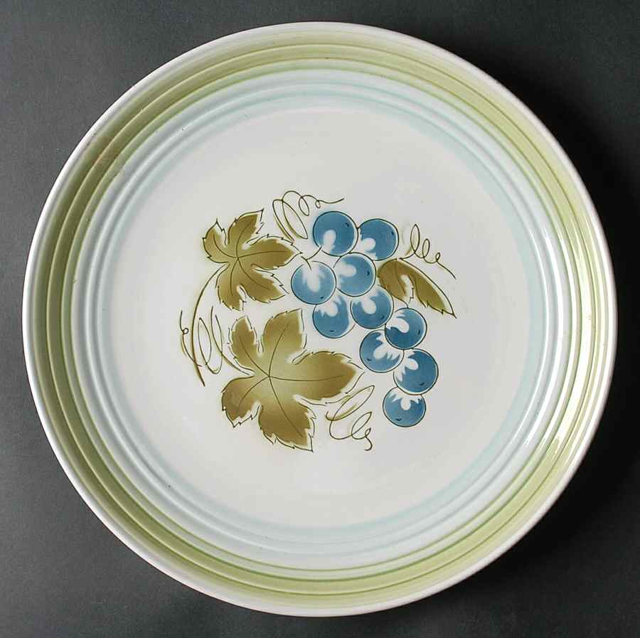 Blue Grapes 12" Chop Plate (Round Platter) by Sears-1
