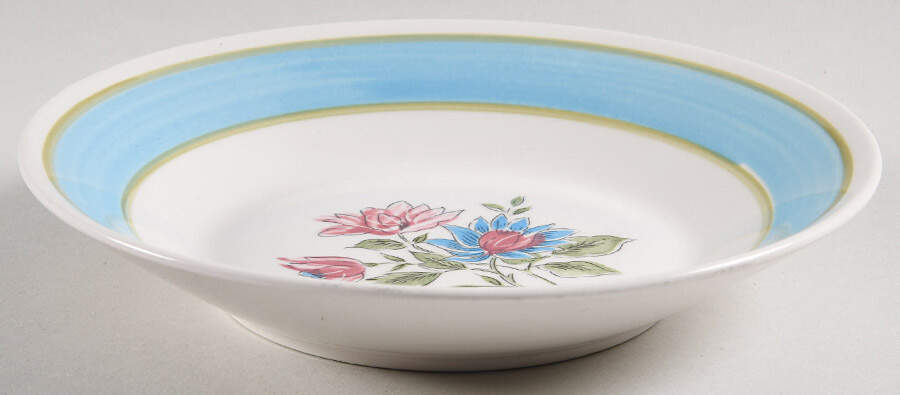 Blue Lagoon Coupe Soup Bowl by Japan-1