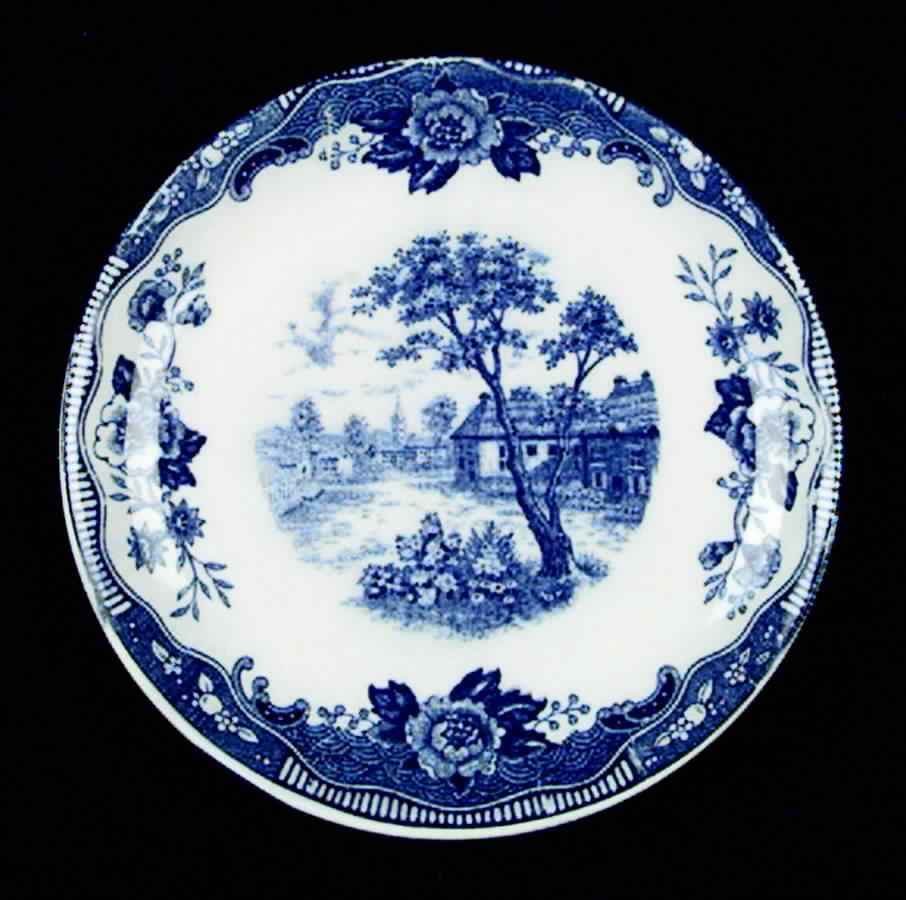 Blue Normandy Bread & Butter Plate by Japan-1