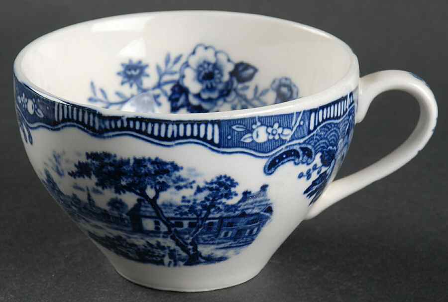 Blue Normandy Flat Cup by Japan-1
