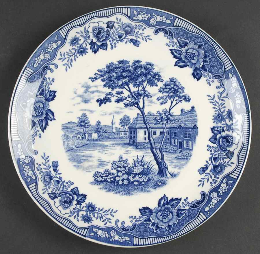 Blue Normandy 11" Chop Plate (Round Platter) by Japan-1