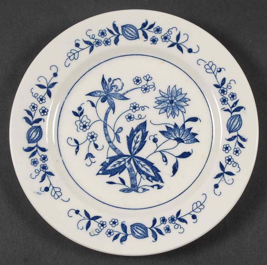 Blue Onion Bread & Butter Plate by Japan-1