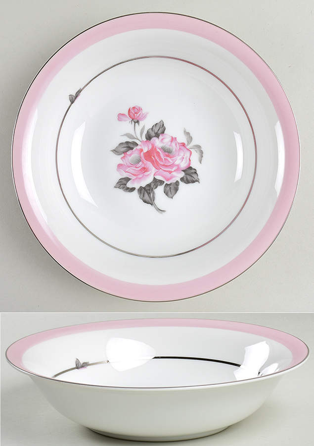 Blushing Rose 9" Round Vegetable Bowl by Japan-1