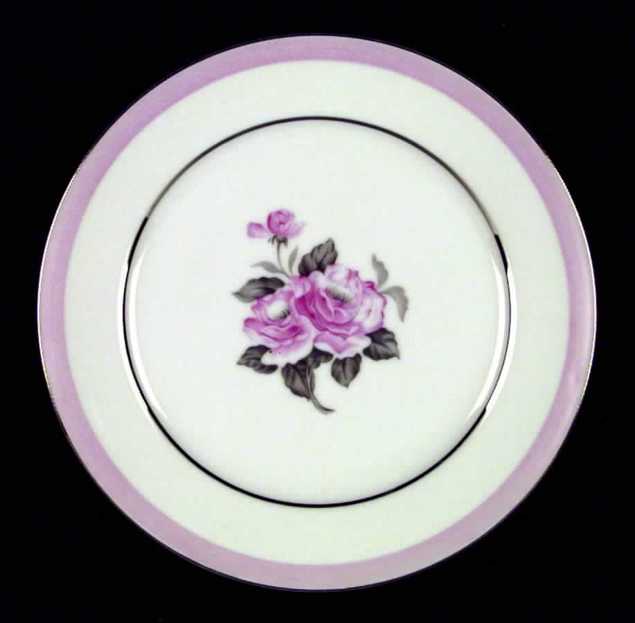 Blushing Rose Dinner Plate by Japan-1