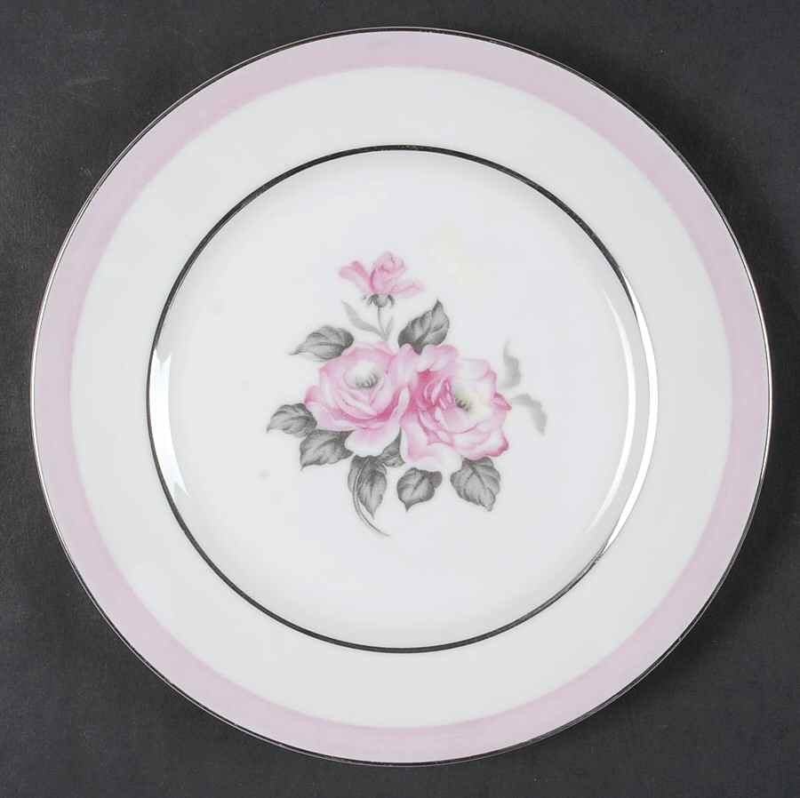 Blushing Rose Salad Plate by Japan-1