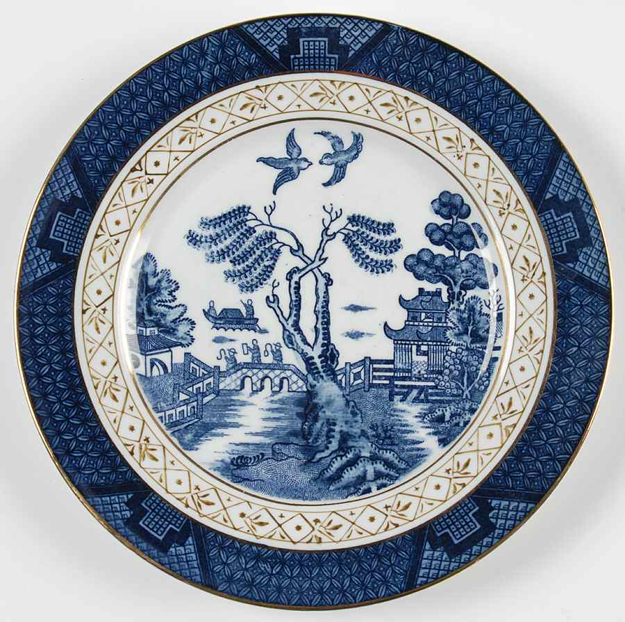 Blue Willow Dessert/Pie Plate by Nikko-1