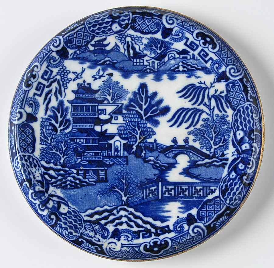 Blue Willow Tea Tile by Nikko-1