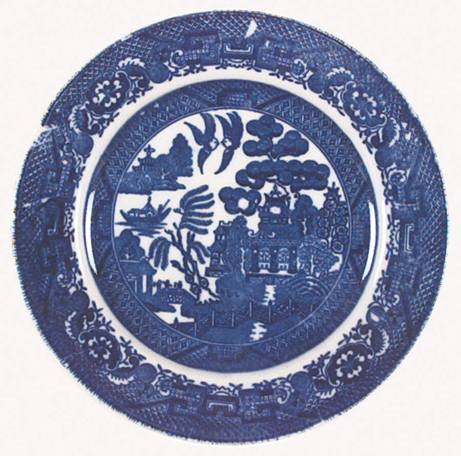 Blue Willow (No Gold, "Made In Japan") Bread & Butter Plate by Japan-1
