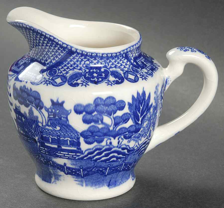 Blue Willow (No Gold, "Japan" Only) Creamer by Japan-1