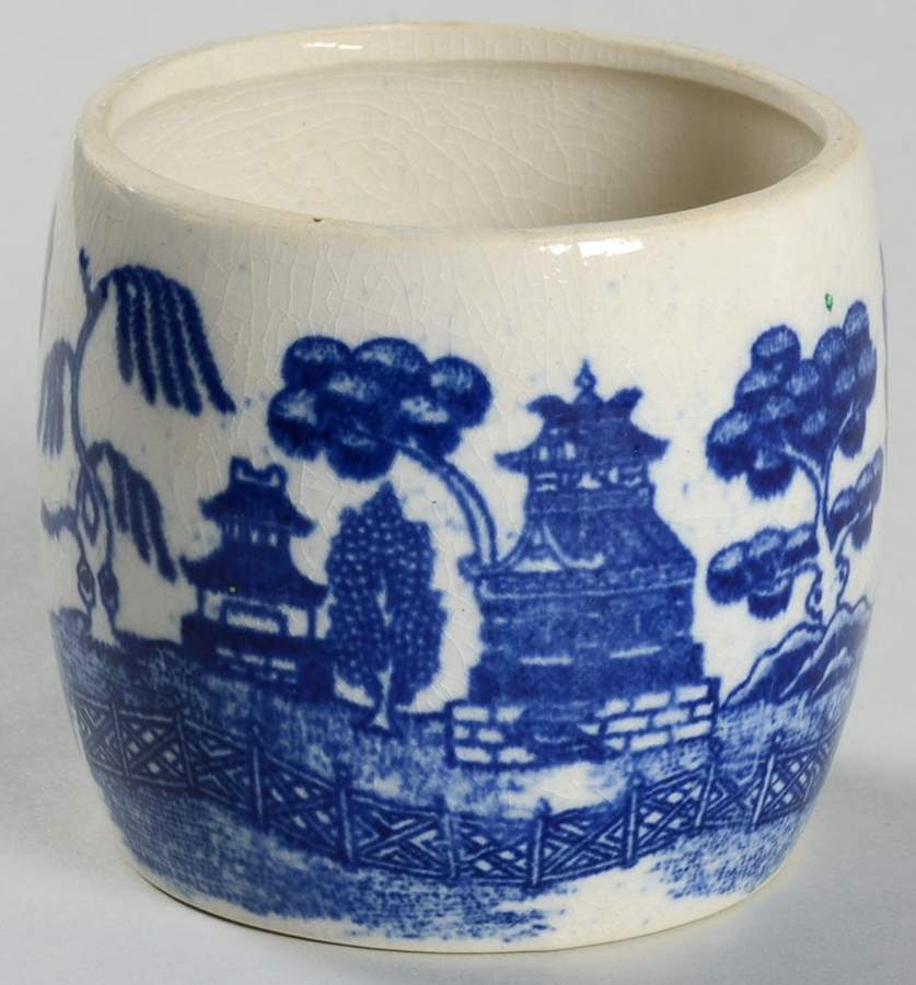 Blue Willow (No Gold, "Japan" Only) Jam/Jelly No Lid by Japan-1