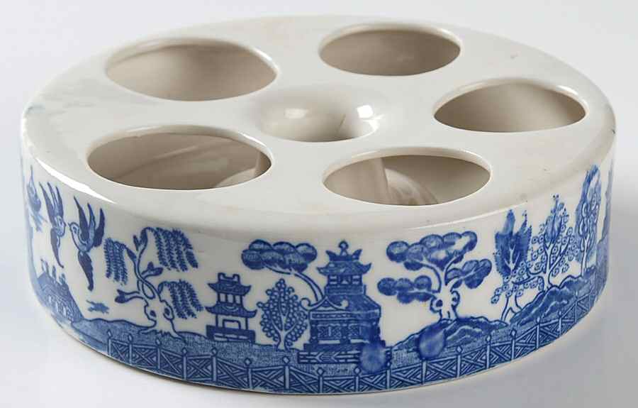 Blue Willow (No Gold, "Japan" Only) Condiment Tray by Japan-1