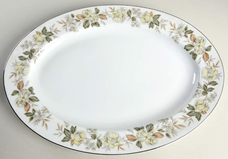 Brook Mere 14" Oval Serving Platter by Japan-1