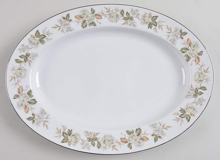 Brook Mere 12" Oval Serving Platter by Japan-1