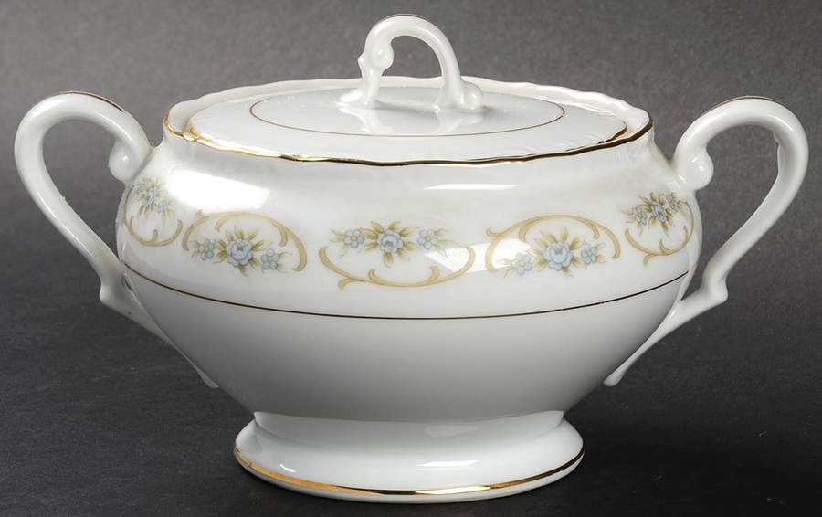 Cameo Sugar Bowl & Lid by Japan-1