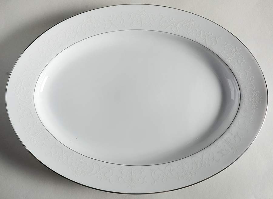 Carmel 14" Oval Serving Platter by Japan-1