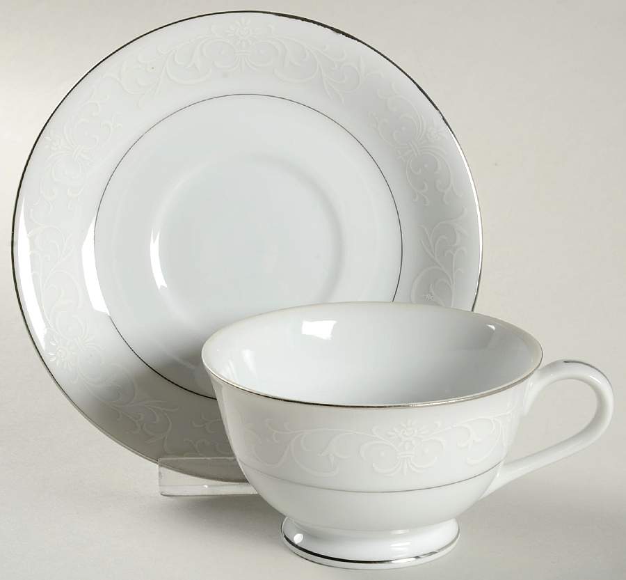 Carmel Footed Cup & Saucer Set by Japan-1