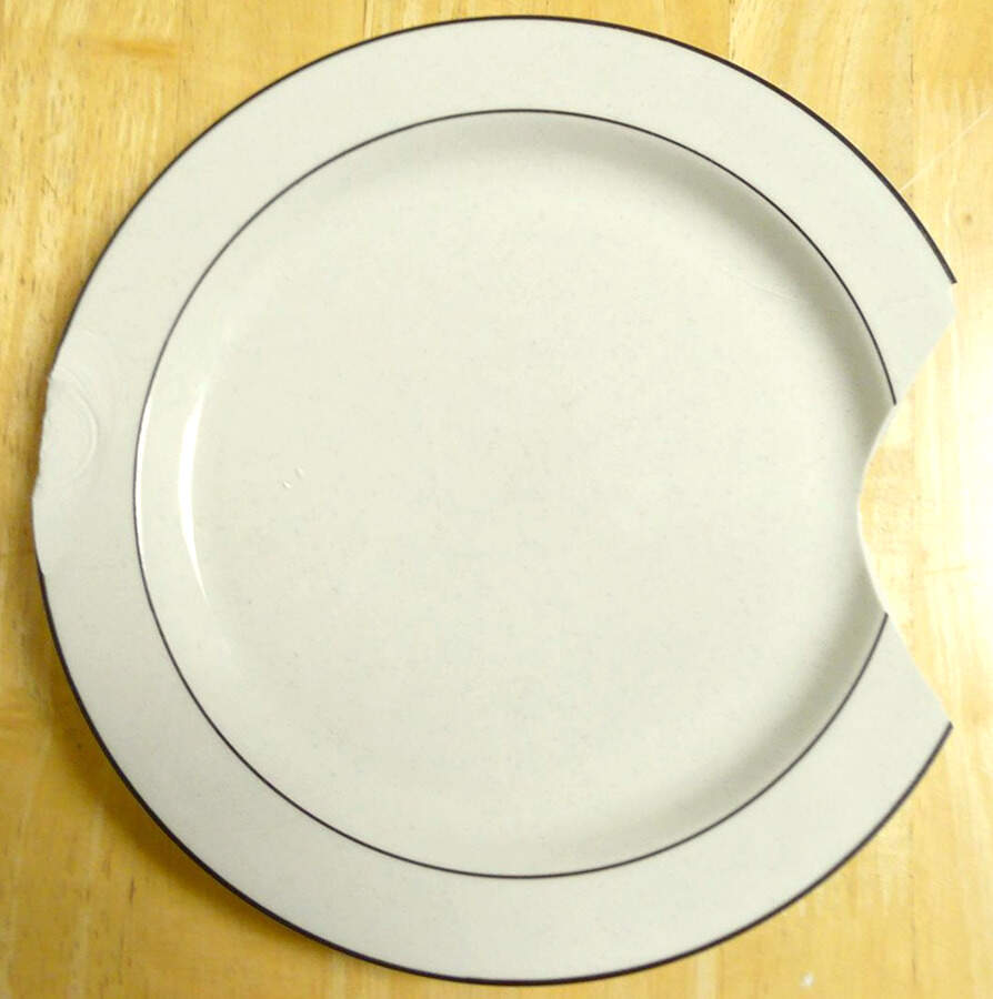Carta Brown Dinner Plate by Japan-1