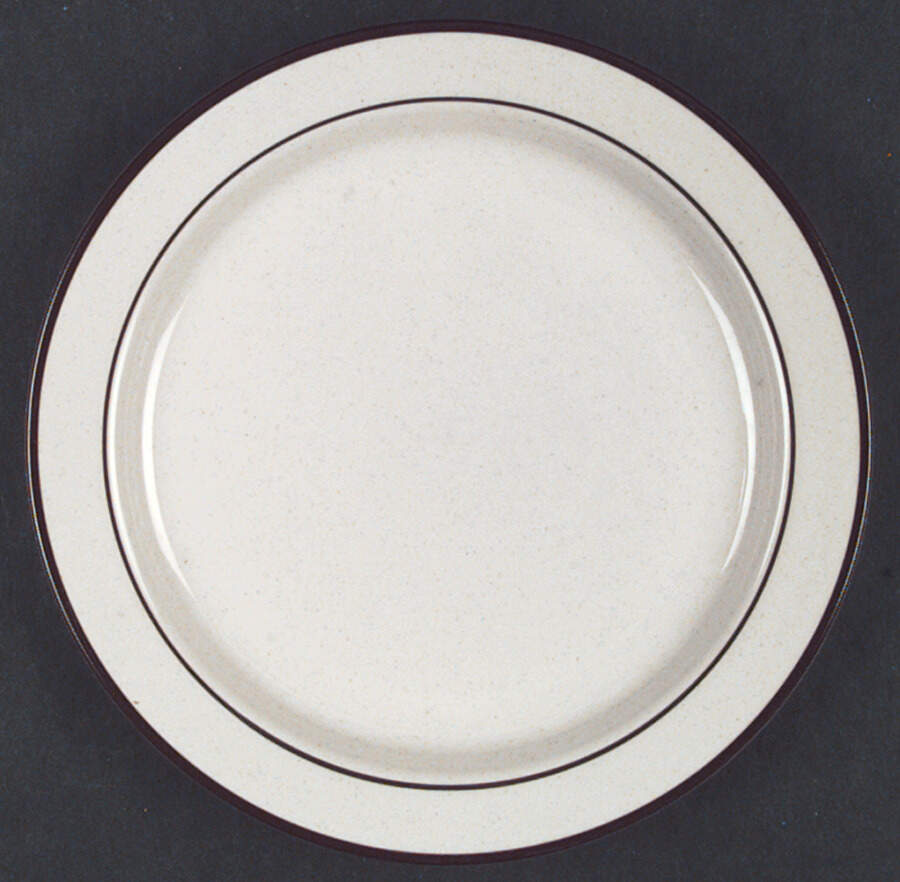 Carta Brown Salad Plate by Japan-1