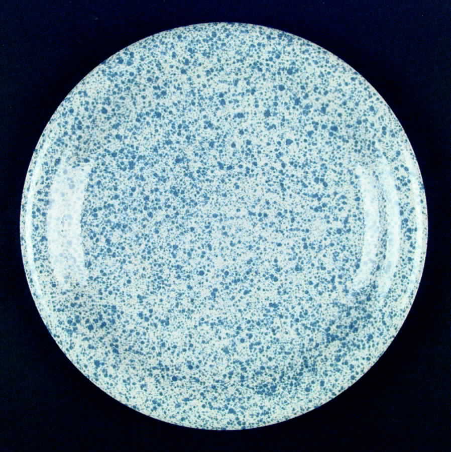 Carnival Spatter Blue Dinner Plate by Japan-1