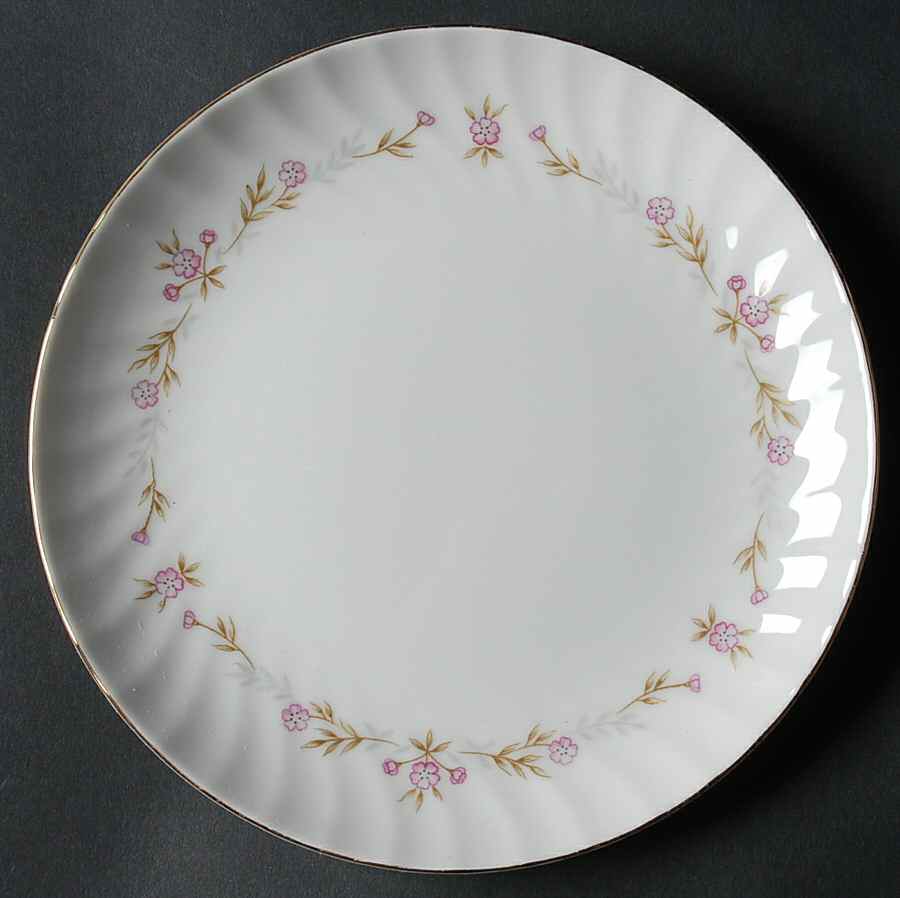 Christine (Pink Flowers) Bread & Butter Plate by M Japan-1