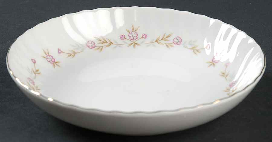 Christine (Pink Flowers) Fruit/Dessert (Sauce) Bowl by M Japan-1