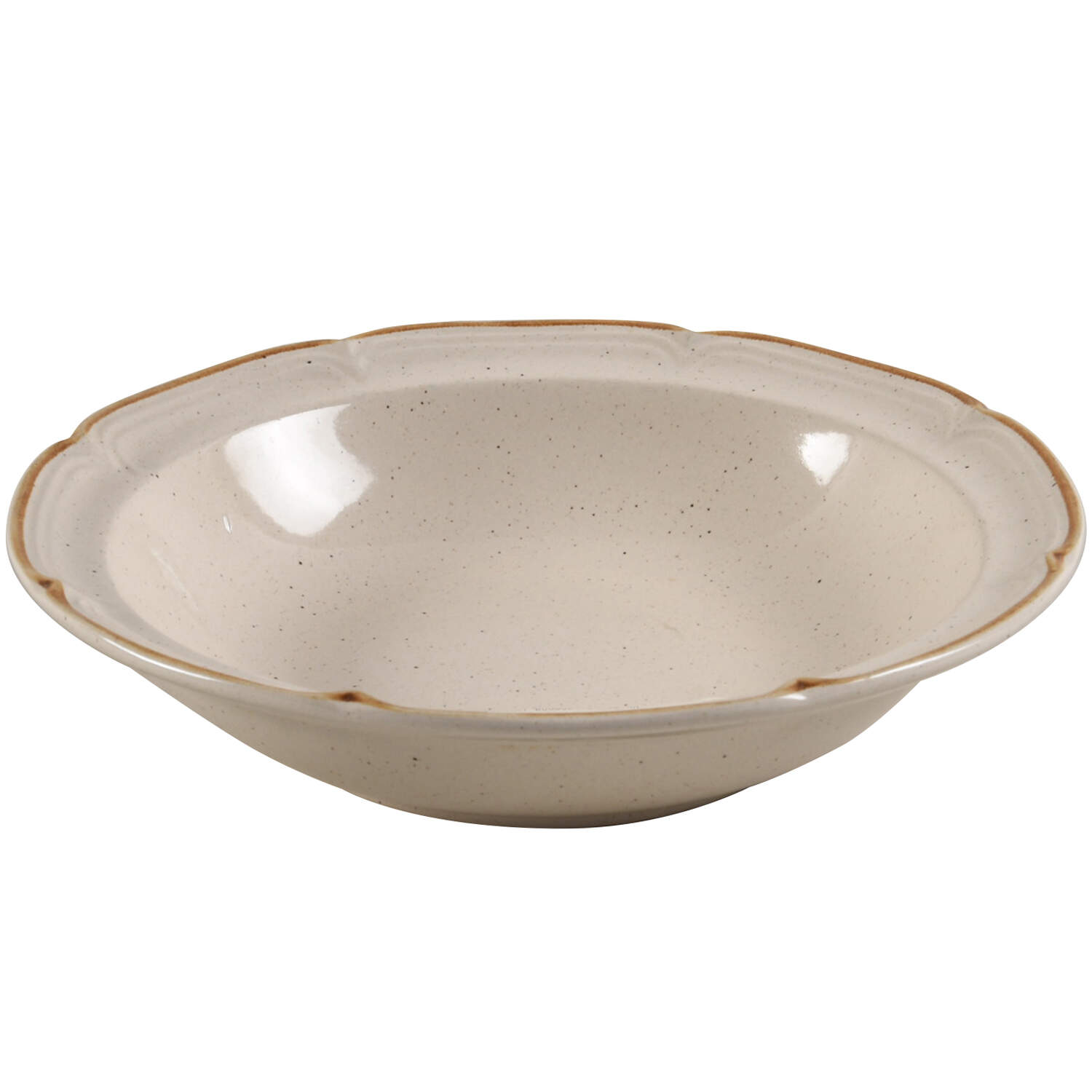 Country Bouquet Rim Soup Bowl by Japan-1