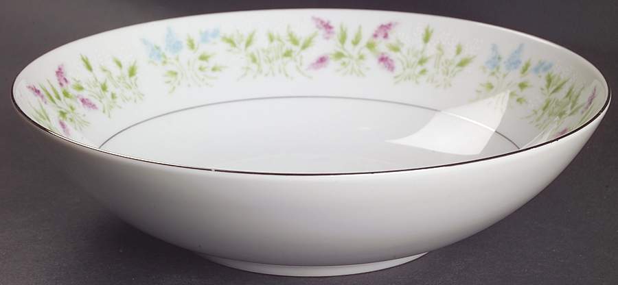 Delphinium 9" Round Vegetable Bowl by Japan-1