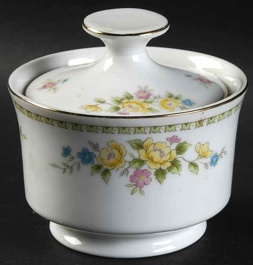 Dover Gardens Sugar Bowl & Lid by Sears-1