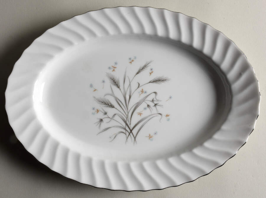 Dunes 12" Oval Serving Platter by Japan-1