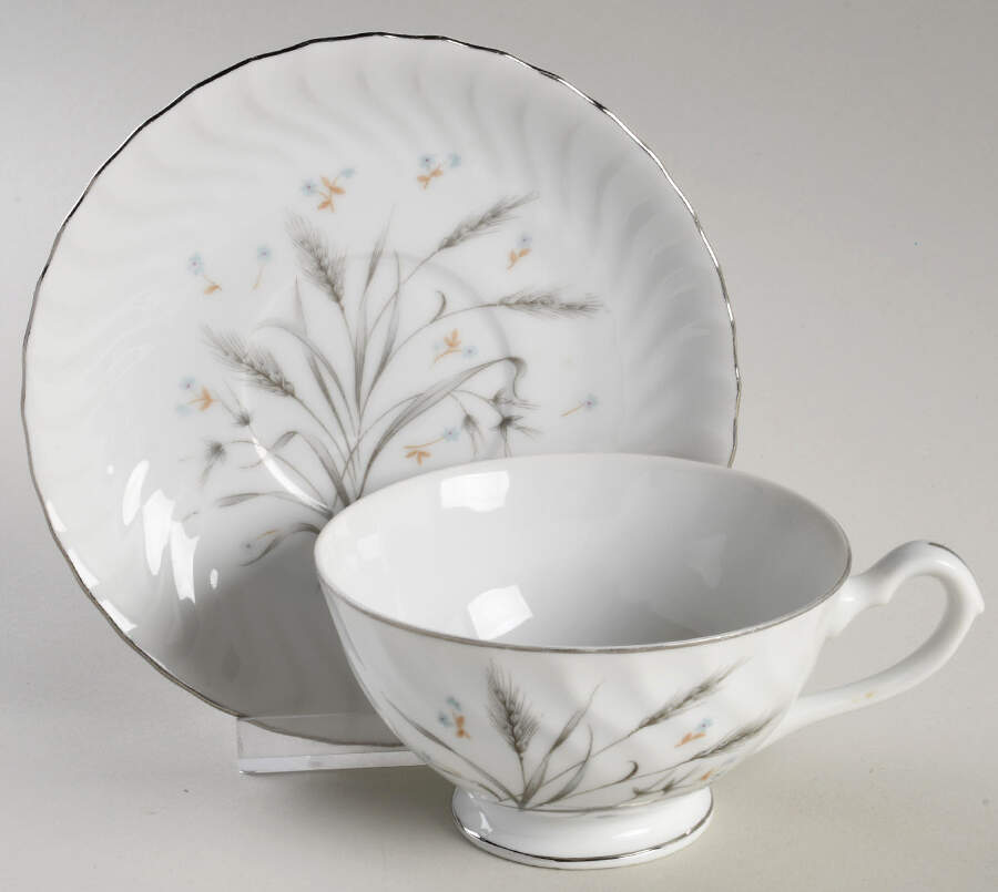 Dunes Footed Cup & Saucer Set by Japan-1