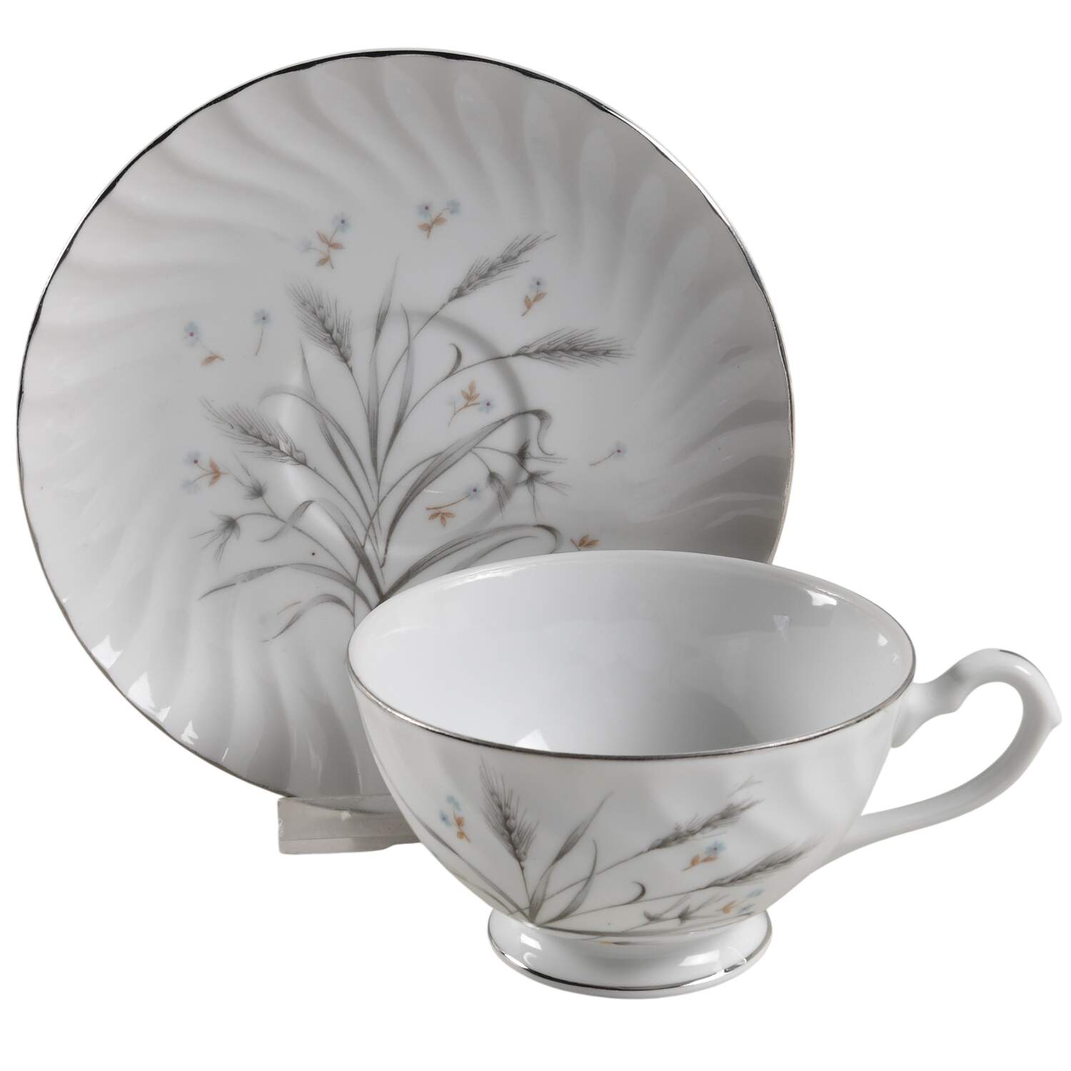 Dunes Footed Cup & Saucer Set by Japan-1
