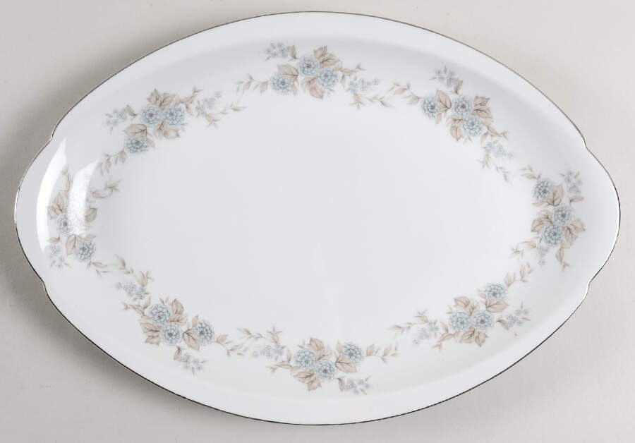 Elena 14" Oval Serving Platter by M Japan-1