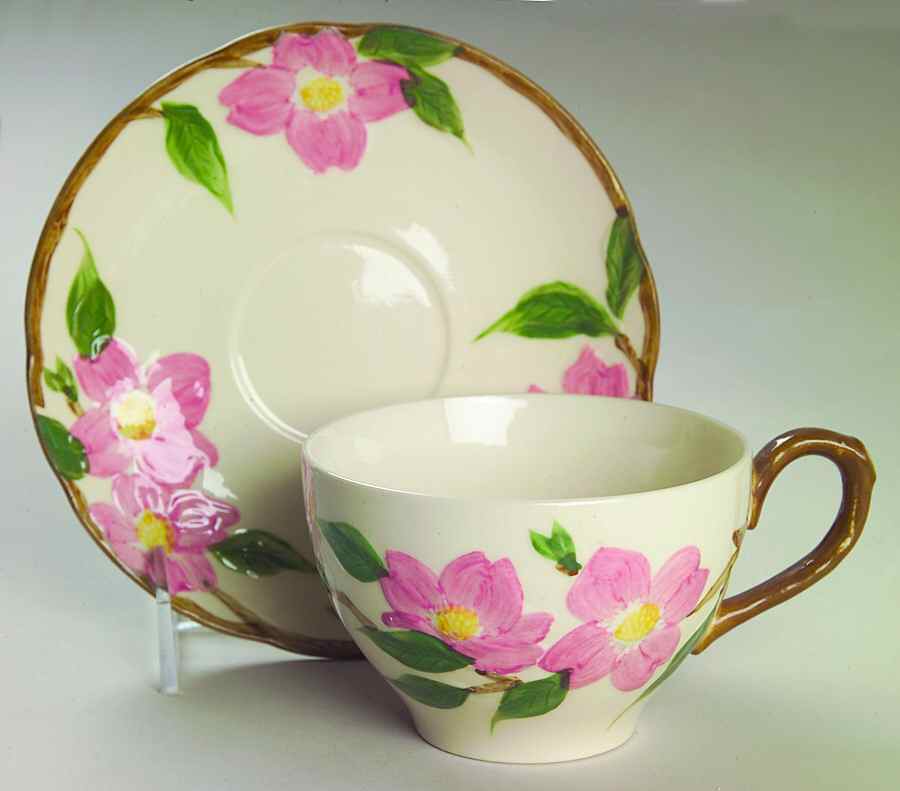 El Rancho Flat Cup & Saucer Set by Japan-1