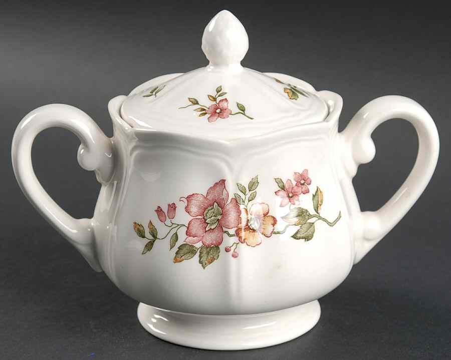 Florganza Sugar Bowl & Lid by Sears-1