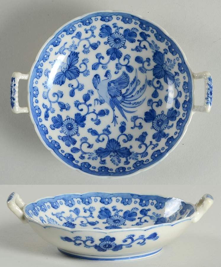 Flying Turkey 6" Round Sweet Dish by Japan-1
