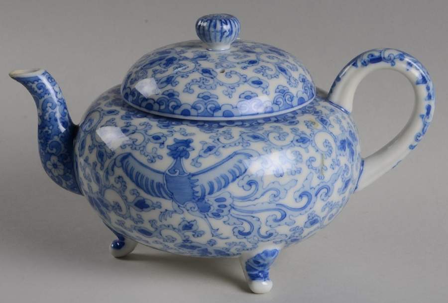 Flying Turkey Mini Teapot & Lid by Japan-1