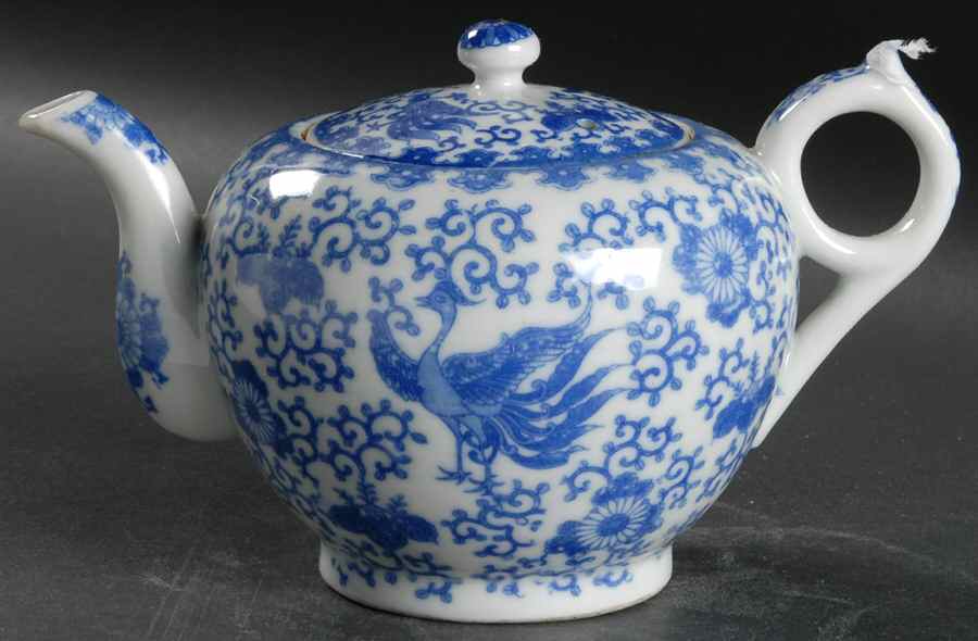 Flying Turkey Mini Teapot & Lid by Japan-1
