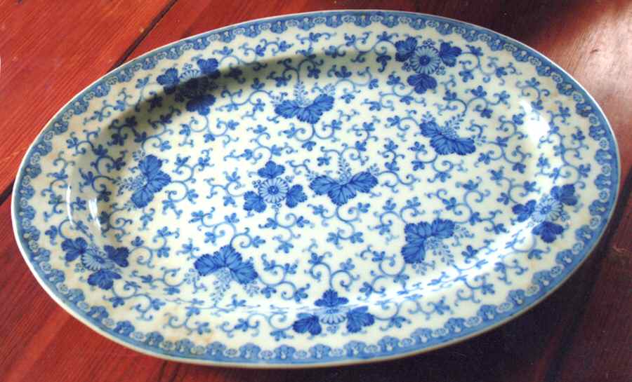 Flying Turkey 14" Oval Serving Platter by Japan-1