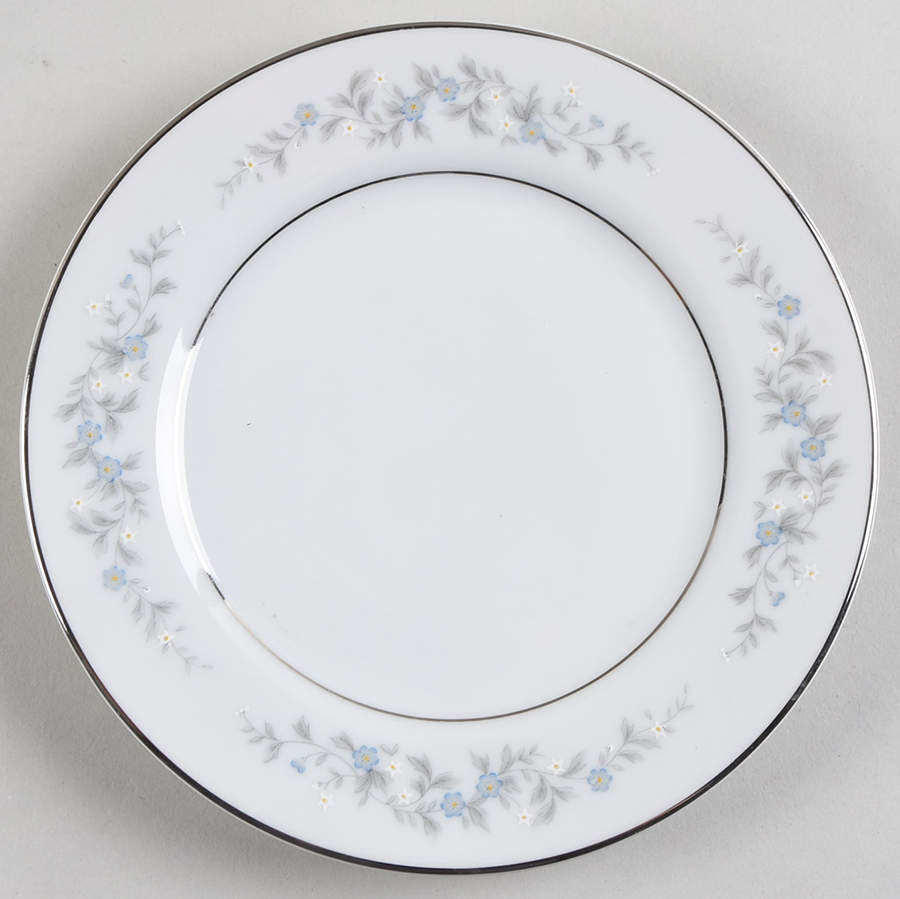 Forget Me Not Blue Bread & Butter Plate by Japan-1