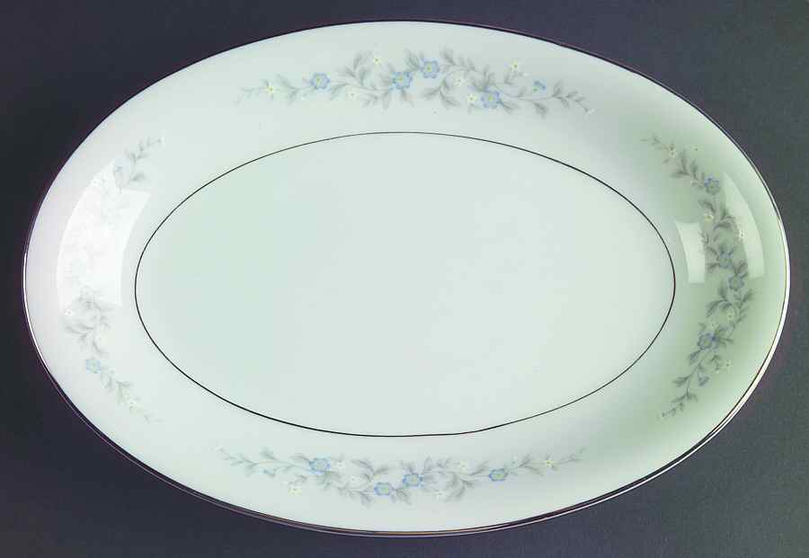 Forget Me Not Blue Relish/Gravy Underplate by Japan-1