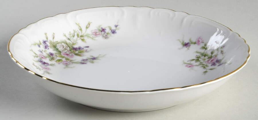 Forget Me Not Pink (#18002R) Coupe Soup Bowl by Japan-1